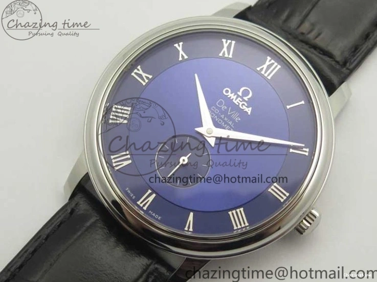 0323 Youthful De Ville Prestige Small Second TWF 1:1 Best Edition Blue Dial on Black Leather Strap MIYOTA 8035